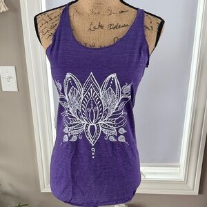 Elegant Purple Lotus Women's Tank Top